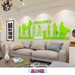 Autocollant muraux One Piece, Décoration en acrylique Equipage au Chapeau de Paille - Bleach Web
