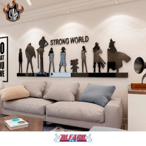 Autocollant muraux One Piece, Décoration en acrylique Equipage au Chapeau de Paille - Bleach Web