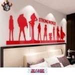 Autocollant muraux One Piece, Décoration en acrylique Equipage au Chapeau de Paille - Bleach Web