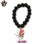 Bracelet shamballa Bleach en pierre de lave noire - Bleach Web