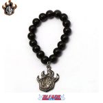 Bracelet shamballa Bleach en pierre de lave noire - Bleach Web
