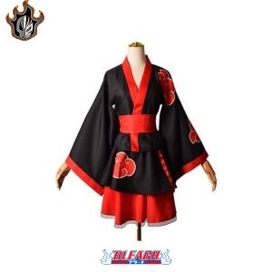 Kimono pour femme Akatsuki, Cosplay Naruto - Bleach Web