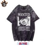 T-shirt Roronoa Zoro, T-Shirt Wanted One Piece style délavé - Bleach Web
