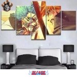 Toile 5 pièces Bleach, Décoration Grimmjow Ichigo - Bleach Web