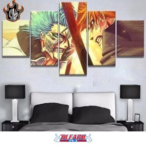 Toile 5 pièces Bleach, Décoration Grimmjow Ichigo - Bleach Web