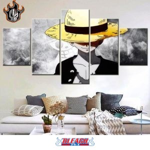 Toile 5 pièces Monkey D. Luffy, Tableau Canvas One Piece - Bleach Web