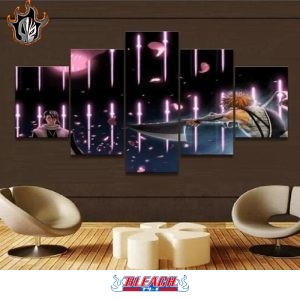Toile Byakuya 5 pièces, Décoration Bleach - Bleach Web